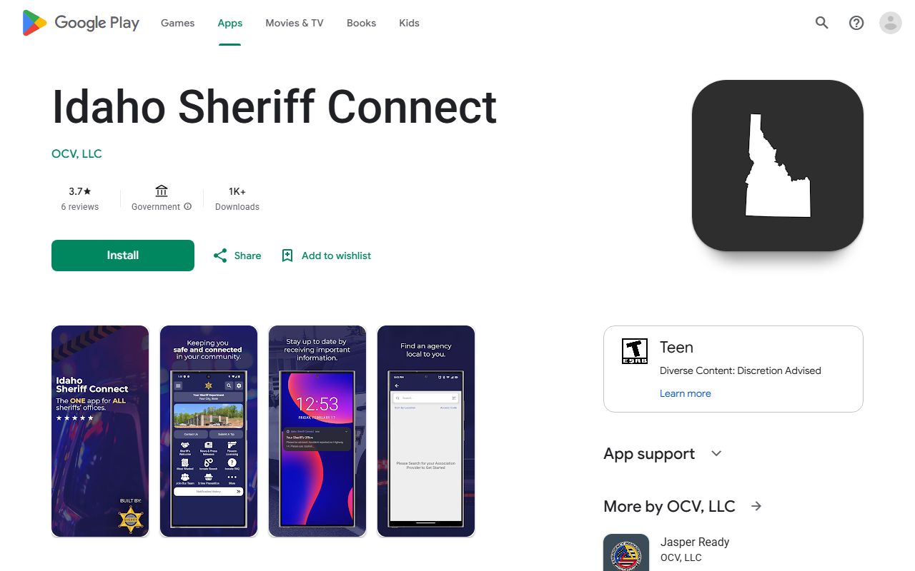 Payette County Clerk records Idaho Sheriff Connect Google Play listing