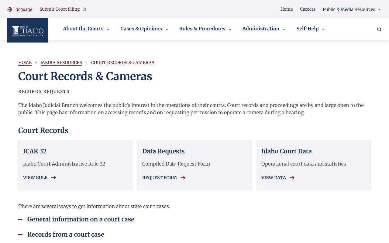 Payette County court records Idaho access guidance
